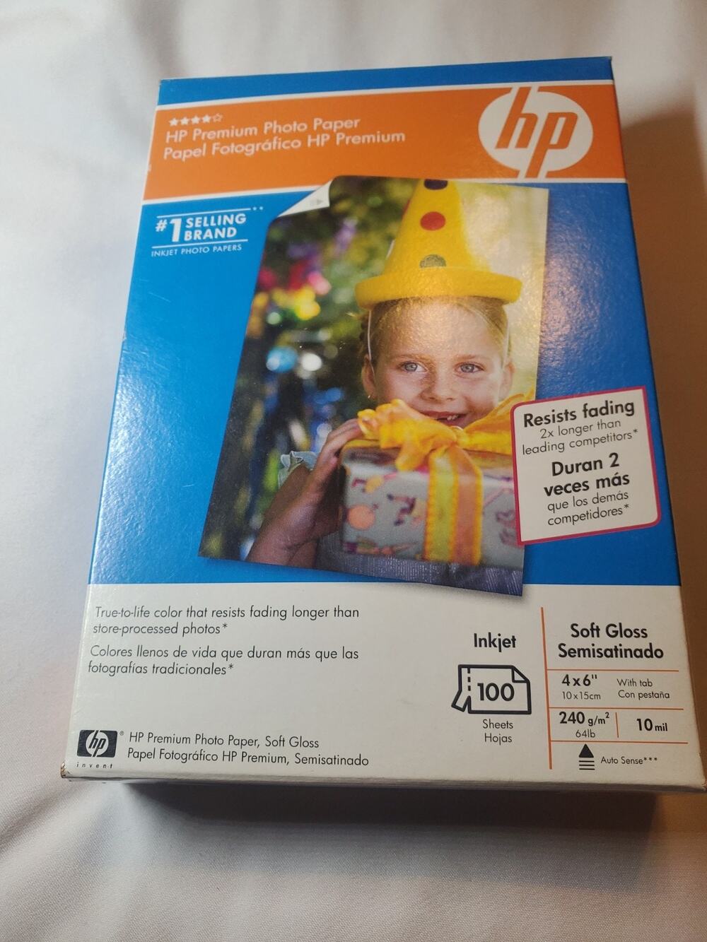HP Premium Photo Paper 4x6 Soft Gloss Q6563A Inkjet Print Paper 100 Sheets New